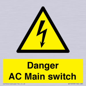 Danger AC Main switch 